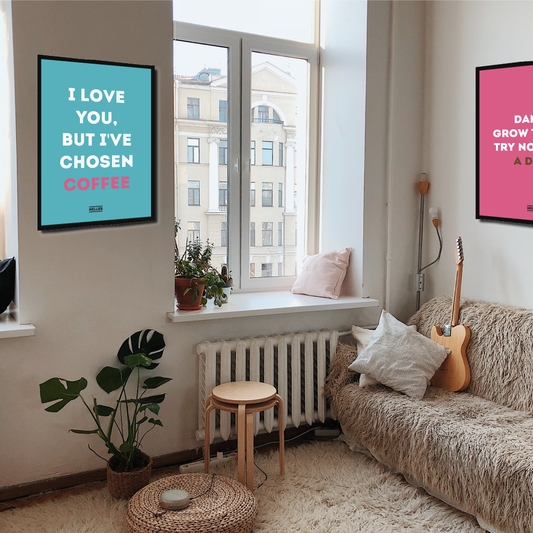 Nelle's Plakat – I Love You, But I've Chosen Coffee